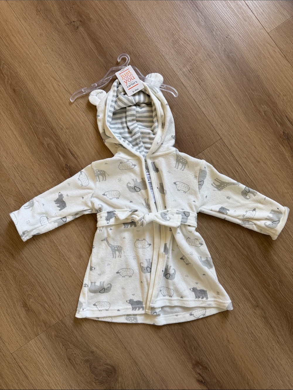 Just One You by Carter's Cream Animal Hooded Kids Robe